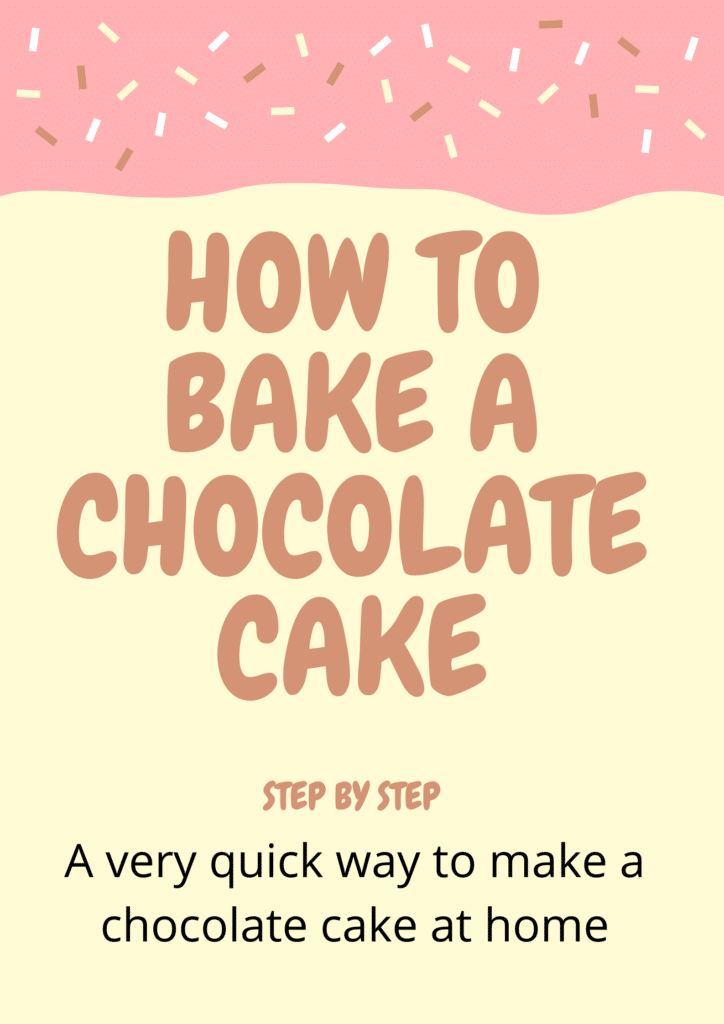 how to bake chocolate cake