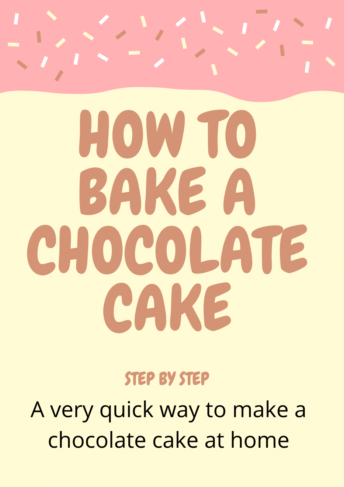 How to bake a chocolate cake step by step