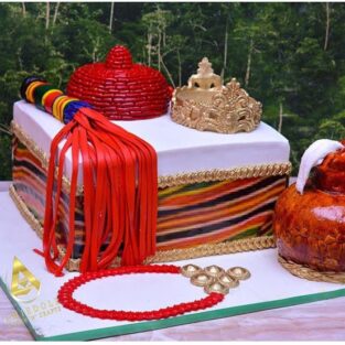 igbo traditional wedding cake