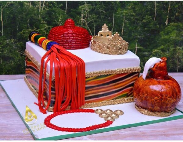 igbo traditional wedding cake