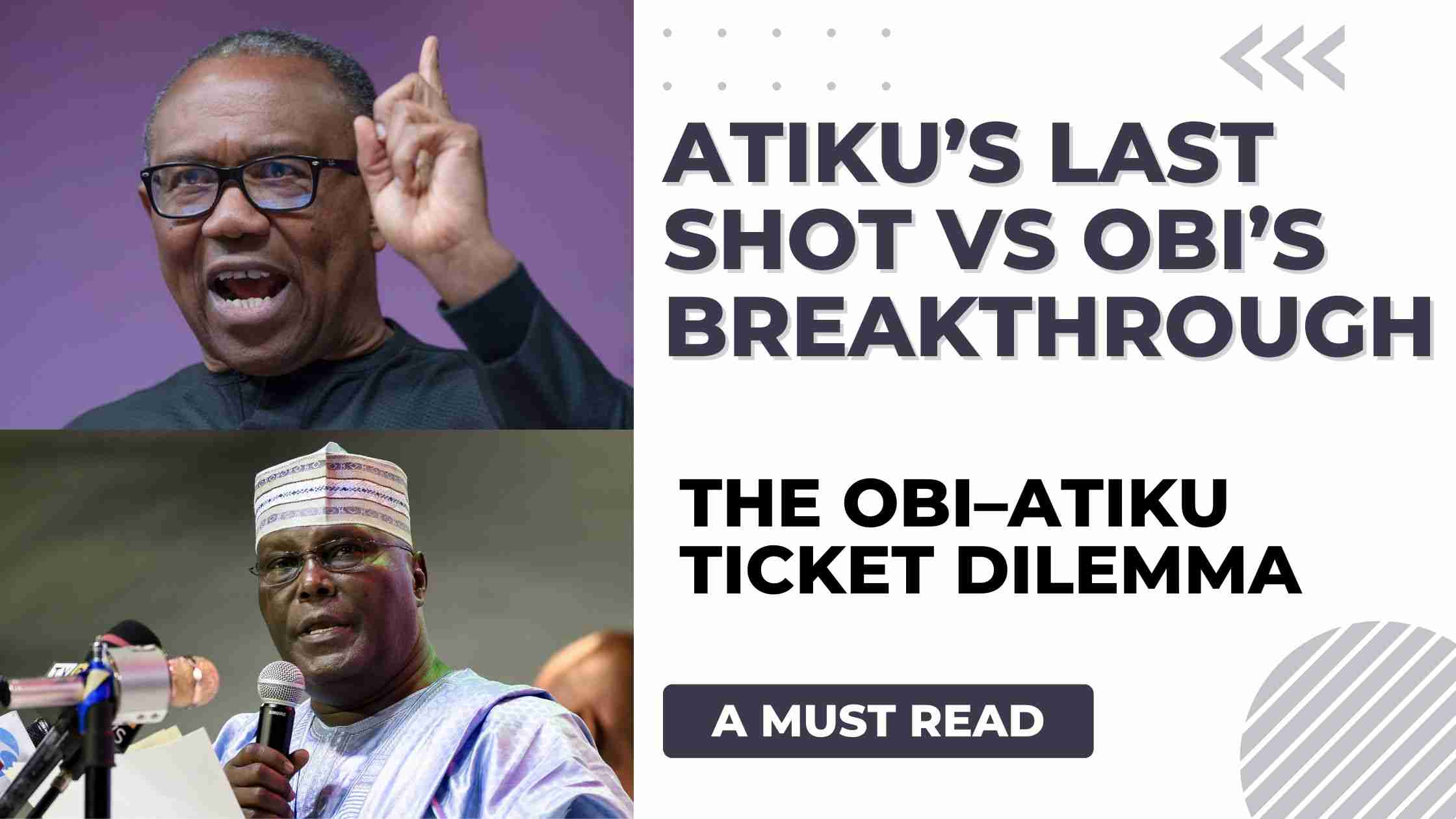 Atiku Abubakar vs Peter Obi